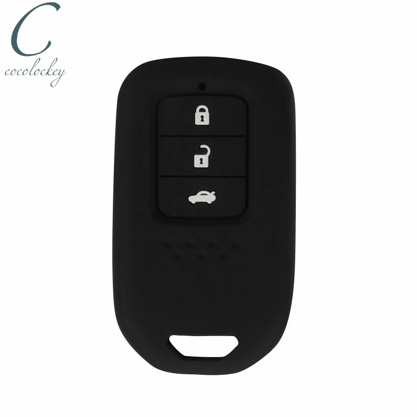 Cocolockey силиконовый чехол для ключей автомобиля держатель Honda Accord CRV 3 кнопки