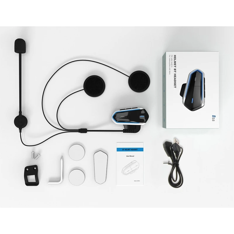 Водонепроницаемые наушники для мотоциклетного шлема QTB35 с низким потреблением