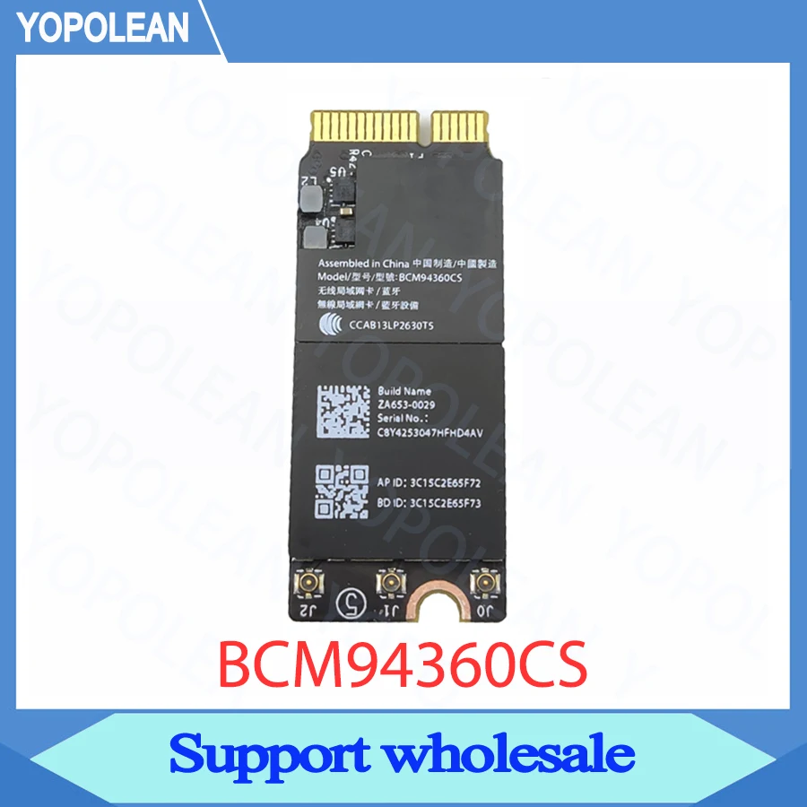 Оригинальная BCM94360CS BCM94360CSAX Wi Fi карта для аэропорта 802.11ac Macbook Pro Retina A1502 A1398 Карта