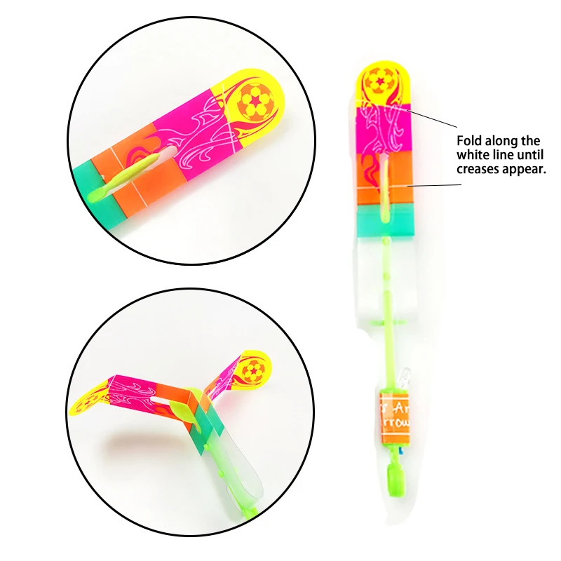 Рогатка уличная со светодиодной подсветкой Бамбуковая стрекоза парашют