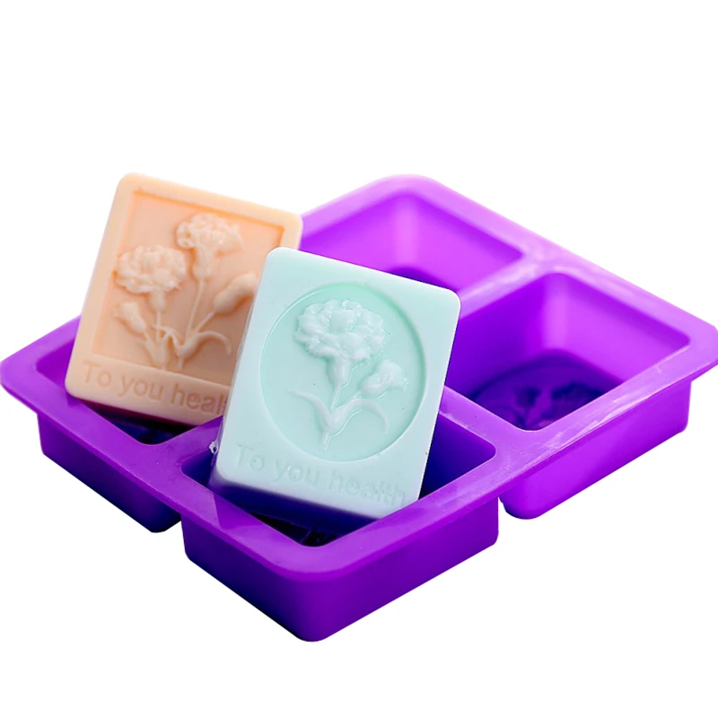 Прямоугольные 3d силиконовые формы для мыла ручной работы DIY силиконовые формы для мыла куб