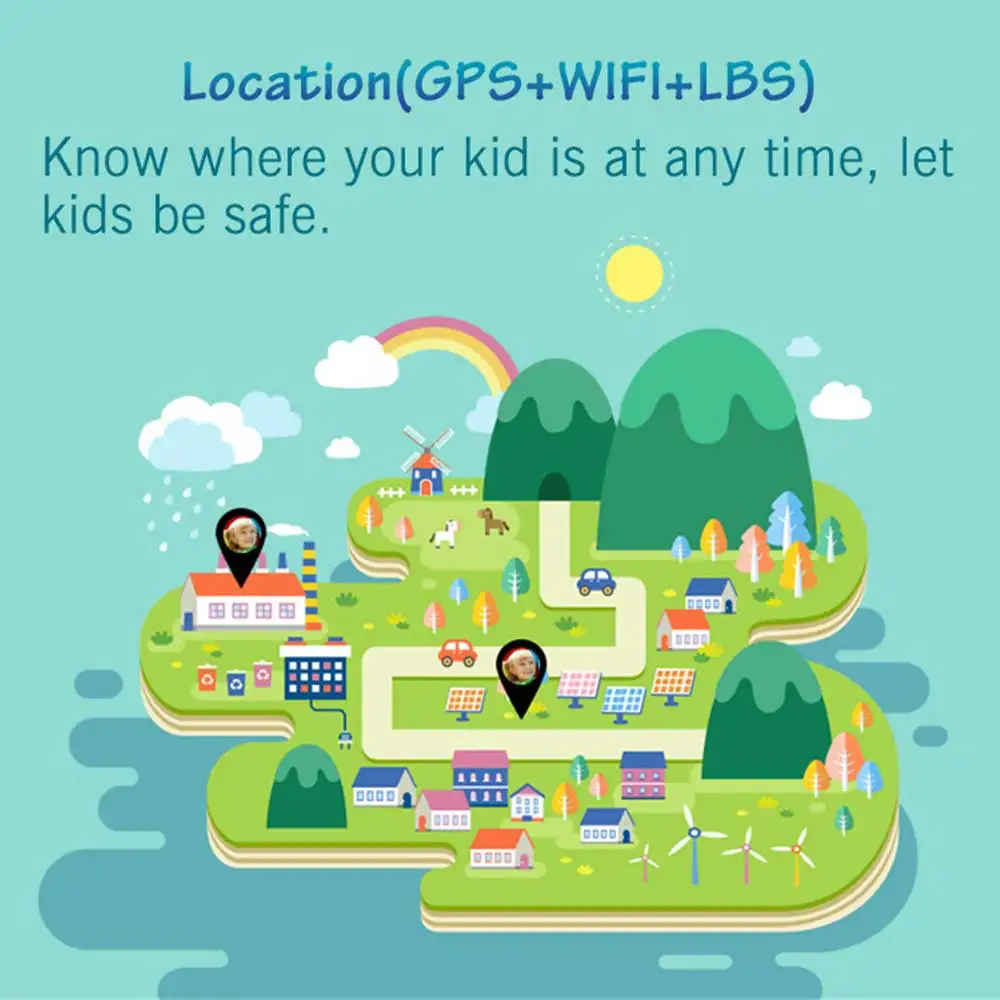 Q23 Детские Смарт часы SOS камера GPS WIFI местоположение ребенка smartwatch IP67