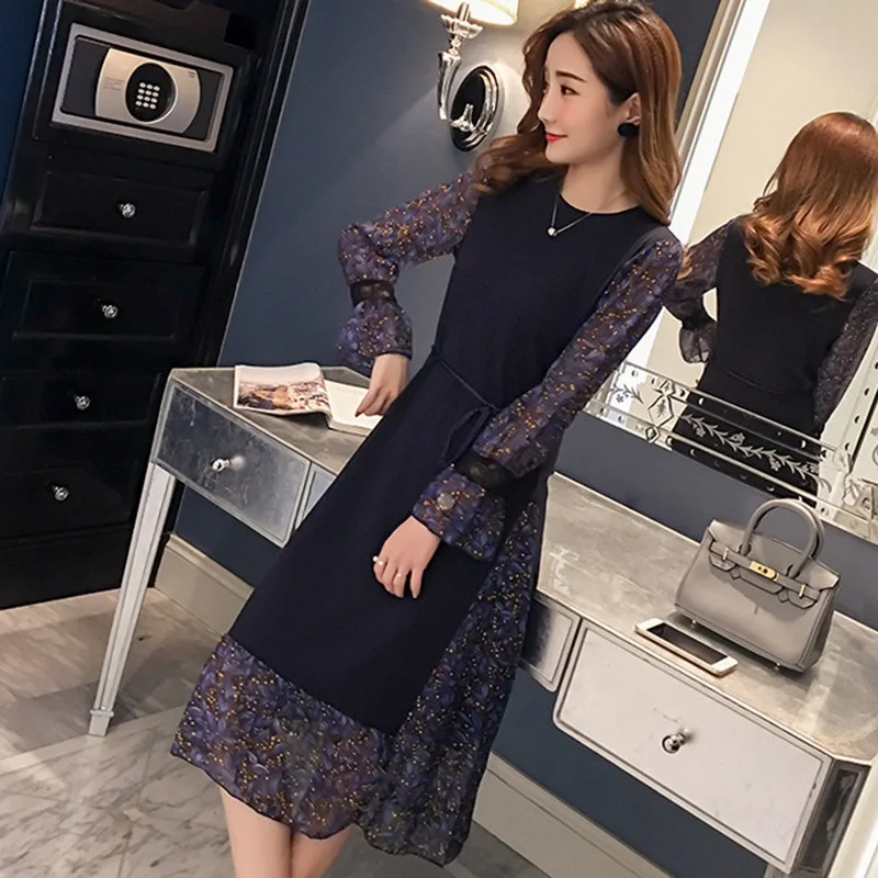 Горячая Распродажа платья для беременных платье кормящих Осень-зима матерей |