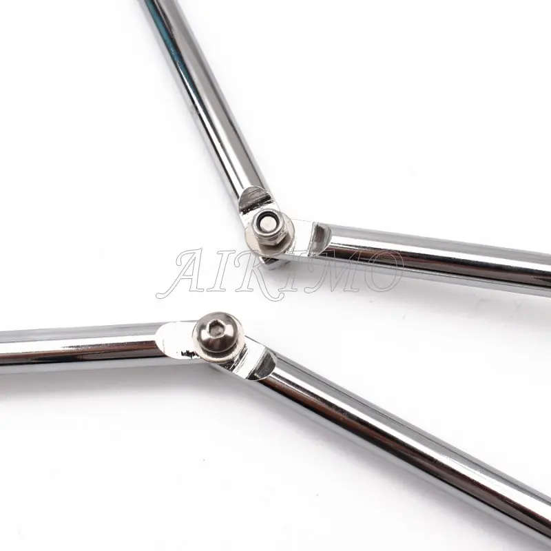 Седельная сумка из хромистой стали 1 комплект поддержка регулируемый кронштейн