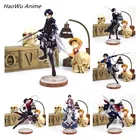 Популярная акриловая экшн-фигурка из аниме атака на Титанов Леви Акермана, двусторонняя подставка, модель, настольное украшение, стоячий знак, поклонники подарка