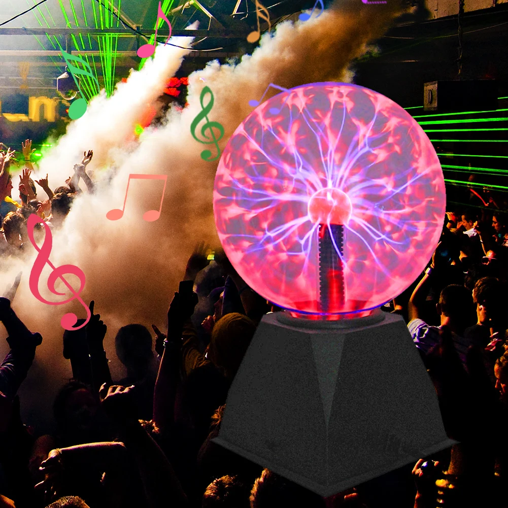 Плазменный шар 4/5/6/8 дюйма сфесветильник светодиодный ночсветильник детский