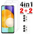 4in1 Tempererd стекло для samsung a52 a42 a72 a32 4G 5G камеры объектив Защитная пленка для Samsung 52 32 72 42 12 21 21С HD Стекло