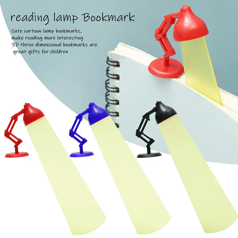 

Креативная Закладка для книг с ночным светильник, 3D стерео, для чтения, забавная маркировка, забавная ученическая книжка на молнии, маркер, ш...