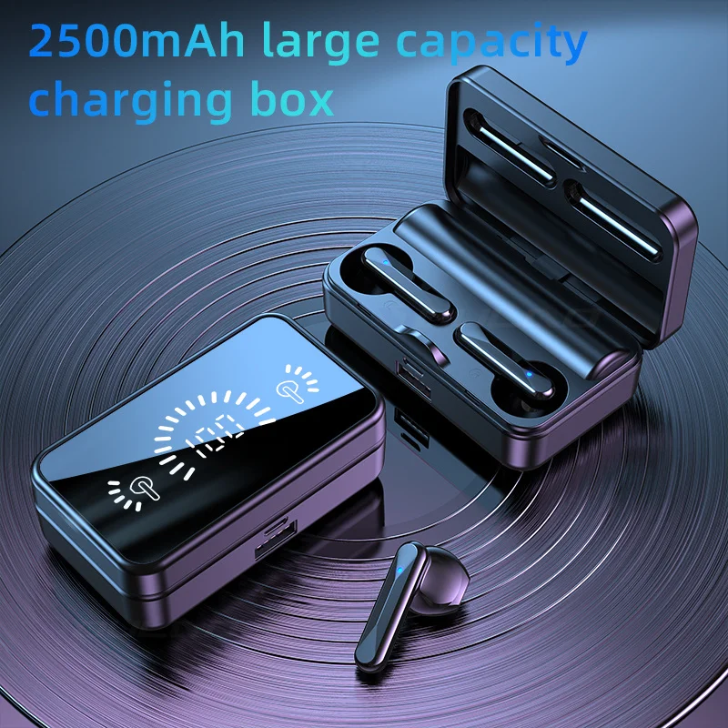

TWS Bluetooth 5.0 Earphones Stereo Sports Waterproof Bluetooth Wireless Headphones 2500mAh Charging Box Earbuds With Mic Headset
