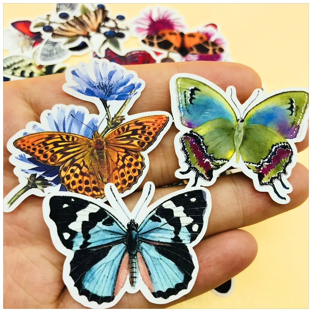 31 шт./компл. Ретро Красивая Бабочка Наклейка с бабочками набор для скрапбукинга
