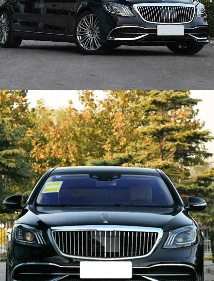 ABS передняя средняя решетка гоночные решетки для Mercedes Benz s-класса w222 S680 Tunning To Maybach style