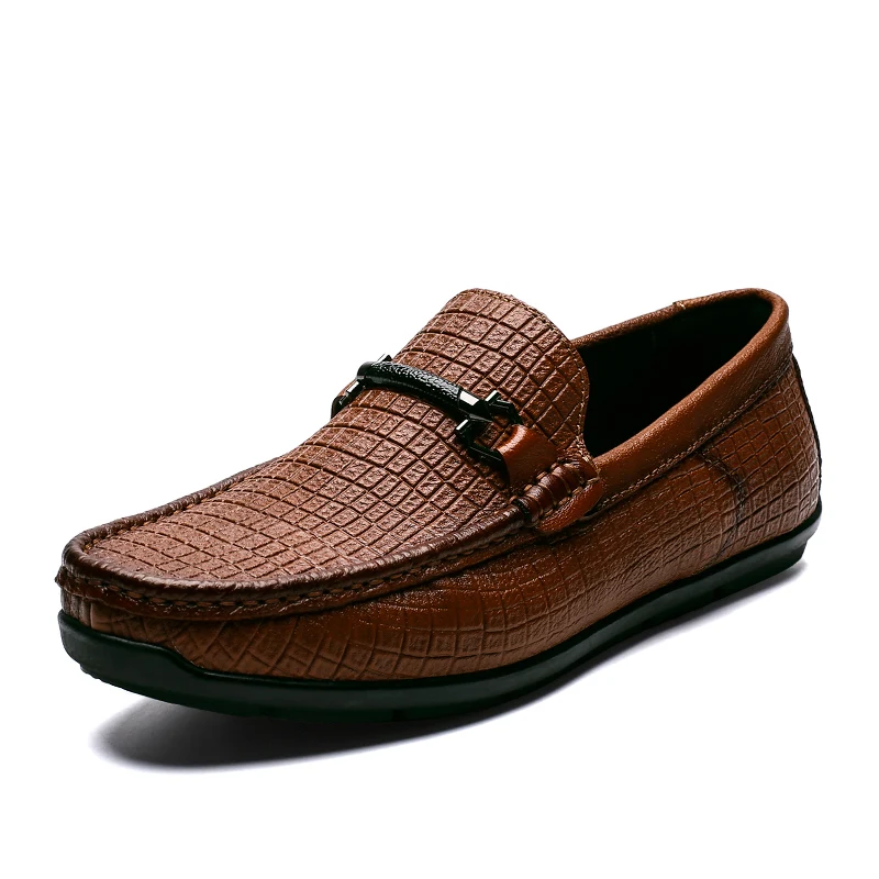 

men Genuine Leather casual shoes autumn men loafer shoes slip on male Driving shoes soft all-match cowhide breathable shoes