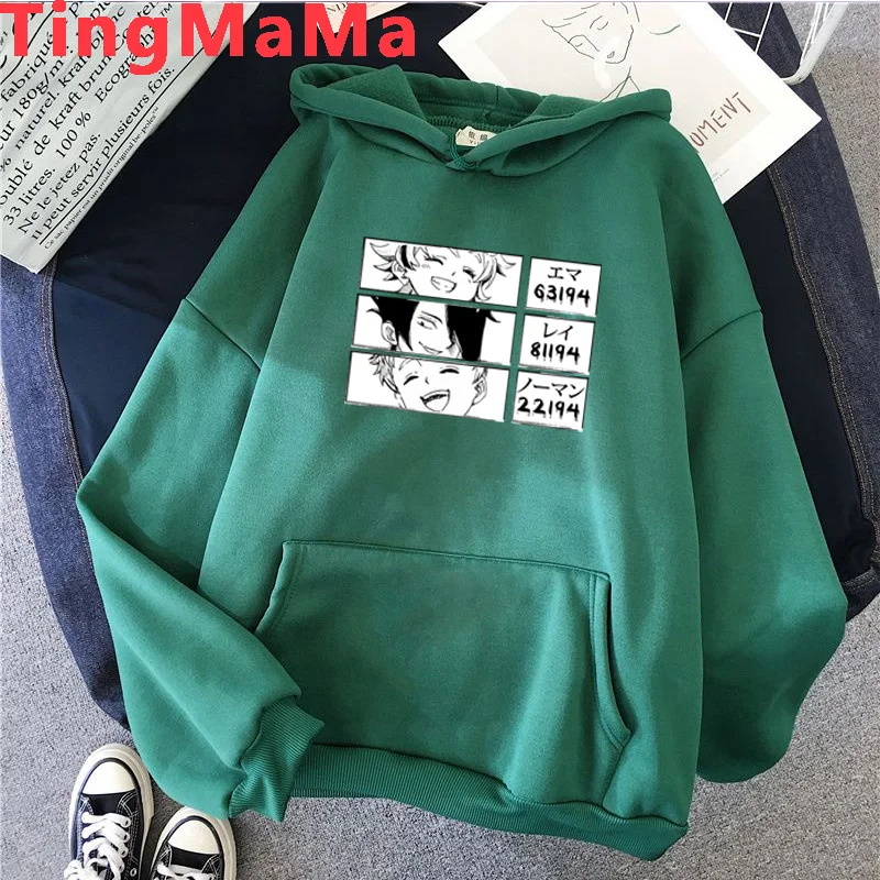 

the Promise Neverland hoodies female Ulzzang Korea graphic printed women hoody anime grunge