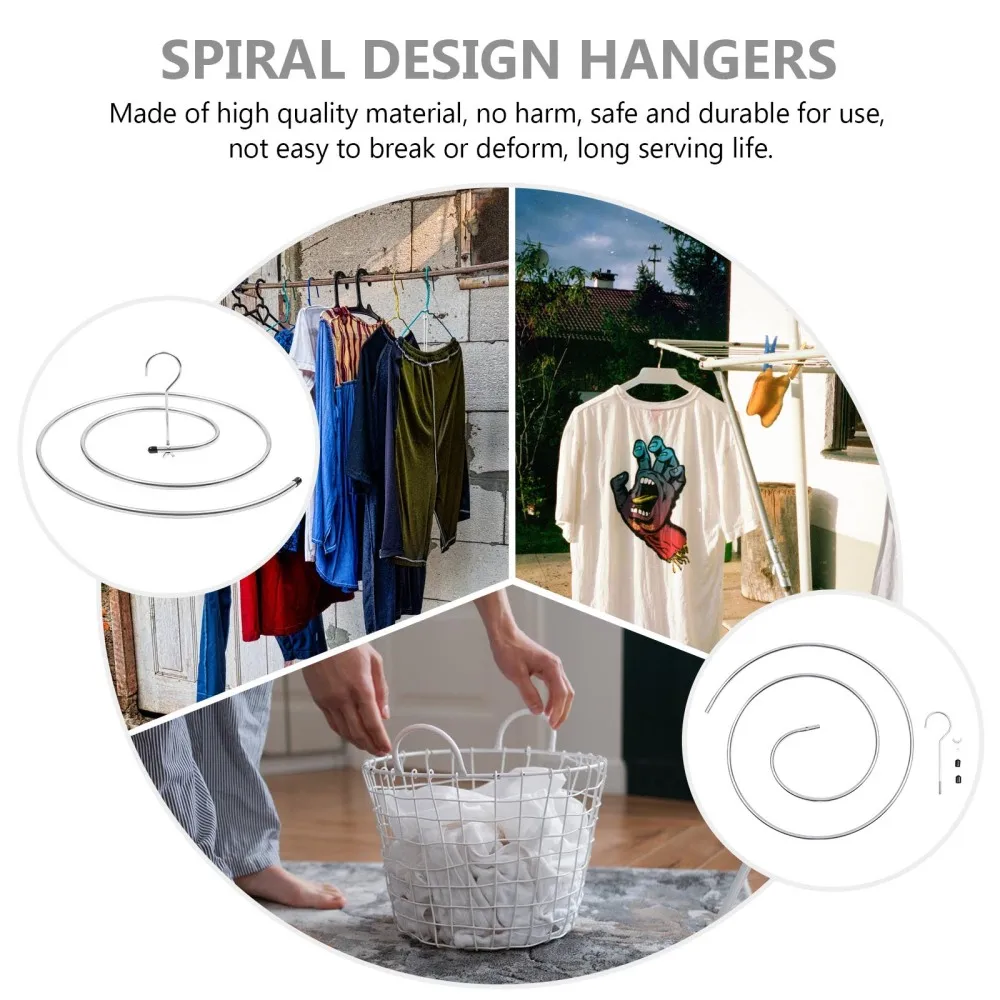 

2Pcs Spiral Shaped Drying Rack Laundry Hanger for Bed Sheet Blanket Bath Towel