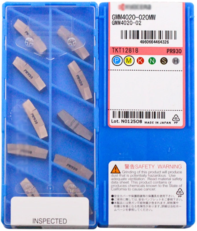 

CNC High-Quality Grooving Inserts 10PCS High Efficient MW GMM GMM2420-020MW GMM3020 GMM4020 Machine Tool Holder Grooving Lathe