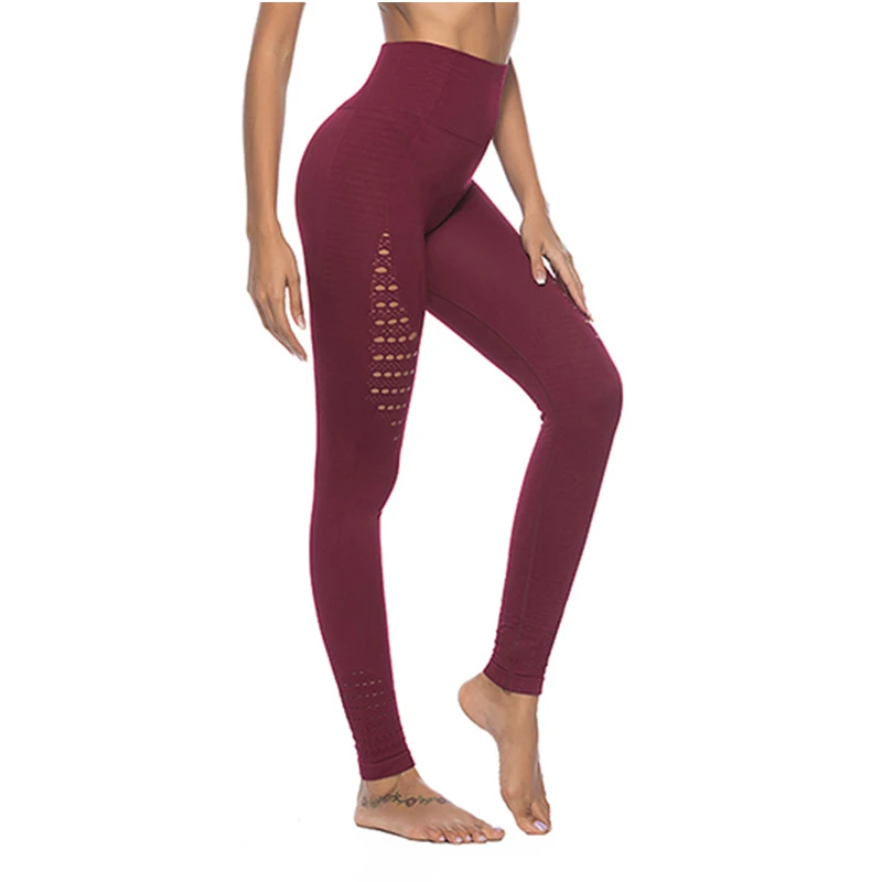 8888 Wine Red BlackArachnia Energy Бесшовные Леггинсы для йоги с контролем живота супер эластичные колготки для спортзала спортивные Леггинсы с высокой талией штаны для фитнеса и йоги - Цвет: 8888 Wine Red