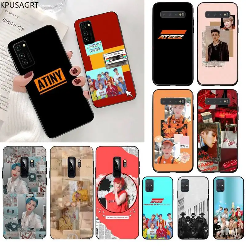 ATEEZ HongJoong kpop мягкий чехол для телефона Samsung S20 plus Ultra S6 S7 edge S8 S9 S10 5G lite 2020|Бамперы| |