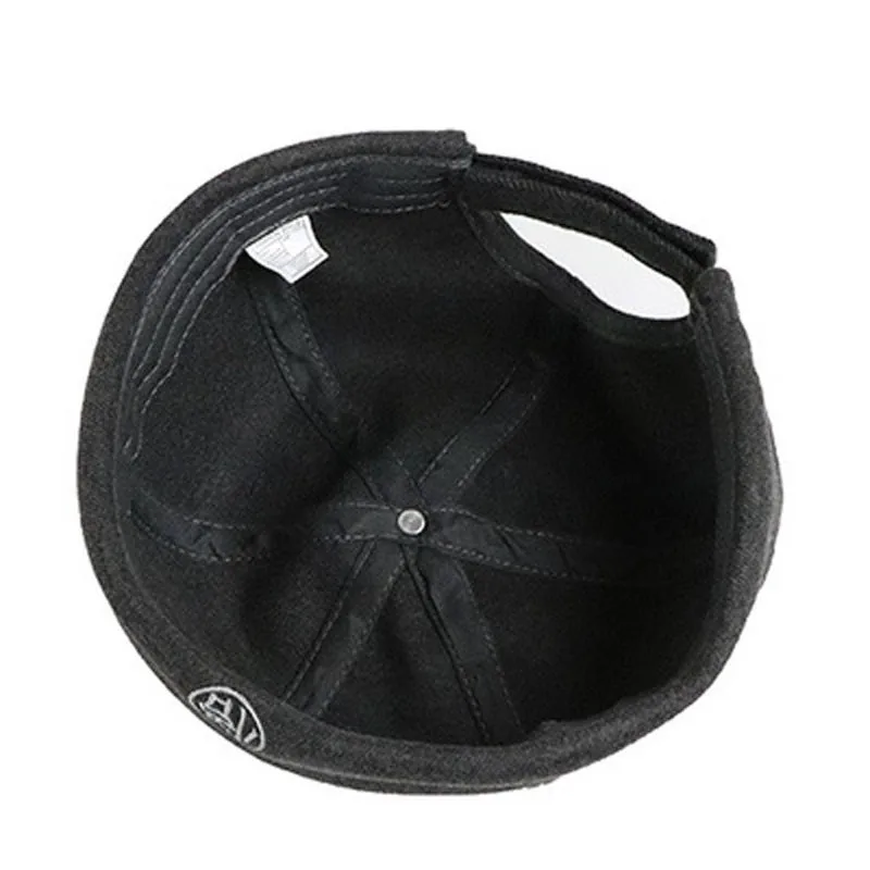 

Personality Street Melon Leather Hats Men And Women Hip-Hop Children Yuppie Landlord Hat No Brim Retro Trend Parent-Child Hat