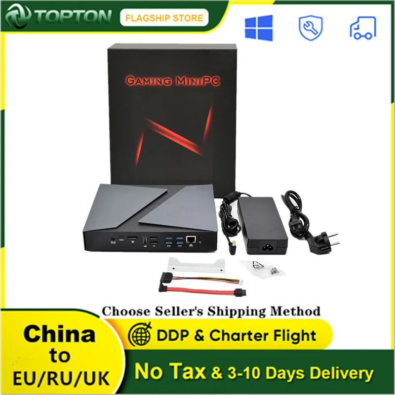 

Toptop Gaming Mini PC Core i9 9980HK i9 9880H i7 9750H Nvidia GTX 1650 4GB Game Desktop 2*DDR4 64GB Windows 11/10 TPM 4K DP HDMI