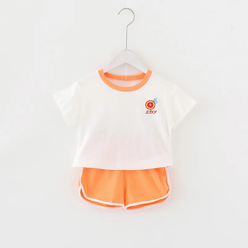 Комплекты одежды для девочек Летние Стильные комплекты маленьких и мальчиков