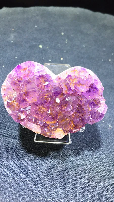 Кольцо из натурального кварца в форме сердца | Дом и сад