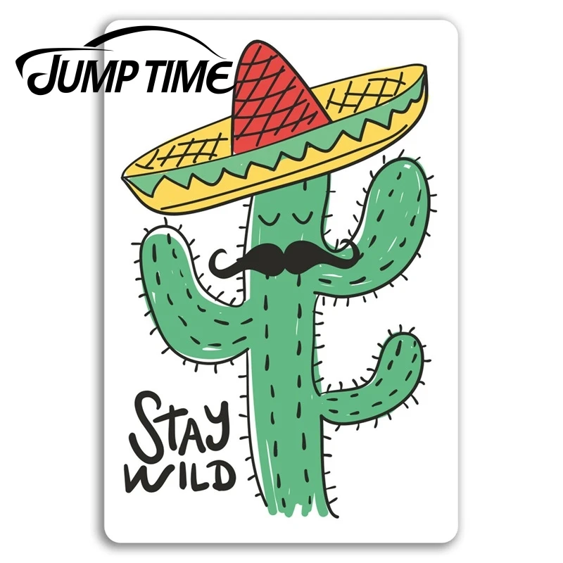 Виниловые наклейки с изображением кактуса на тему скачка времени природе