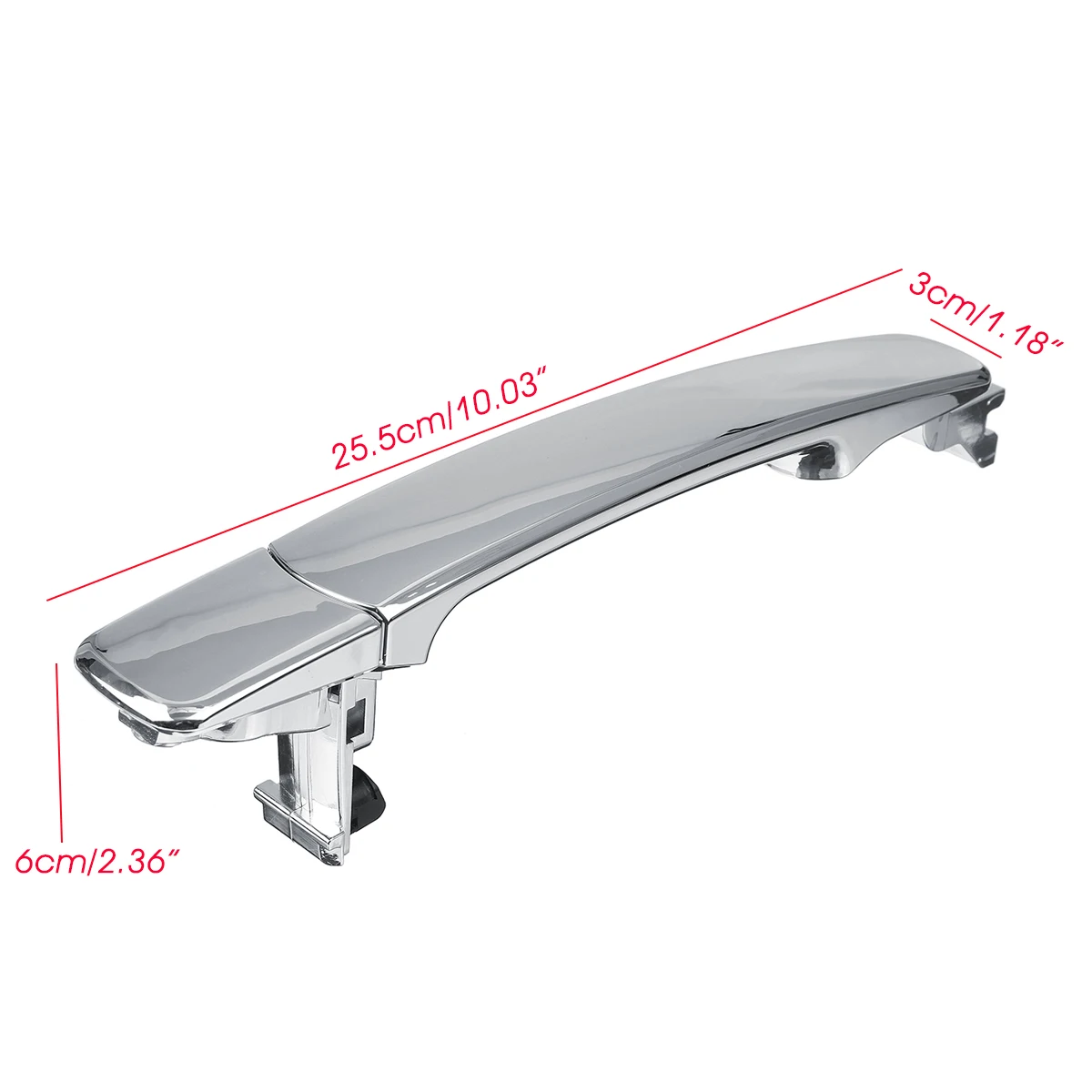 Хромированная внешняя дверная ручка передние левые и задние Левые/правые