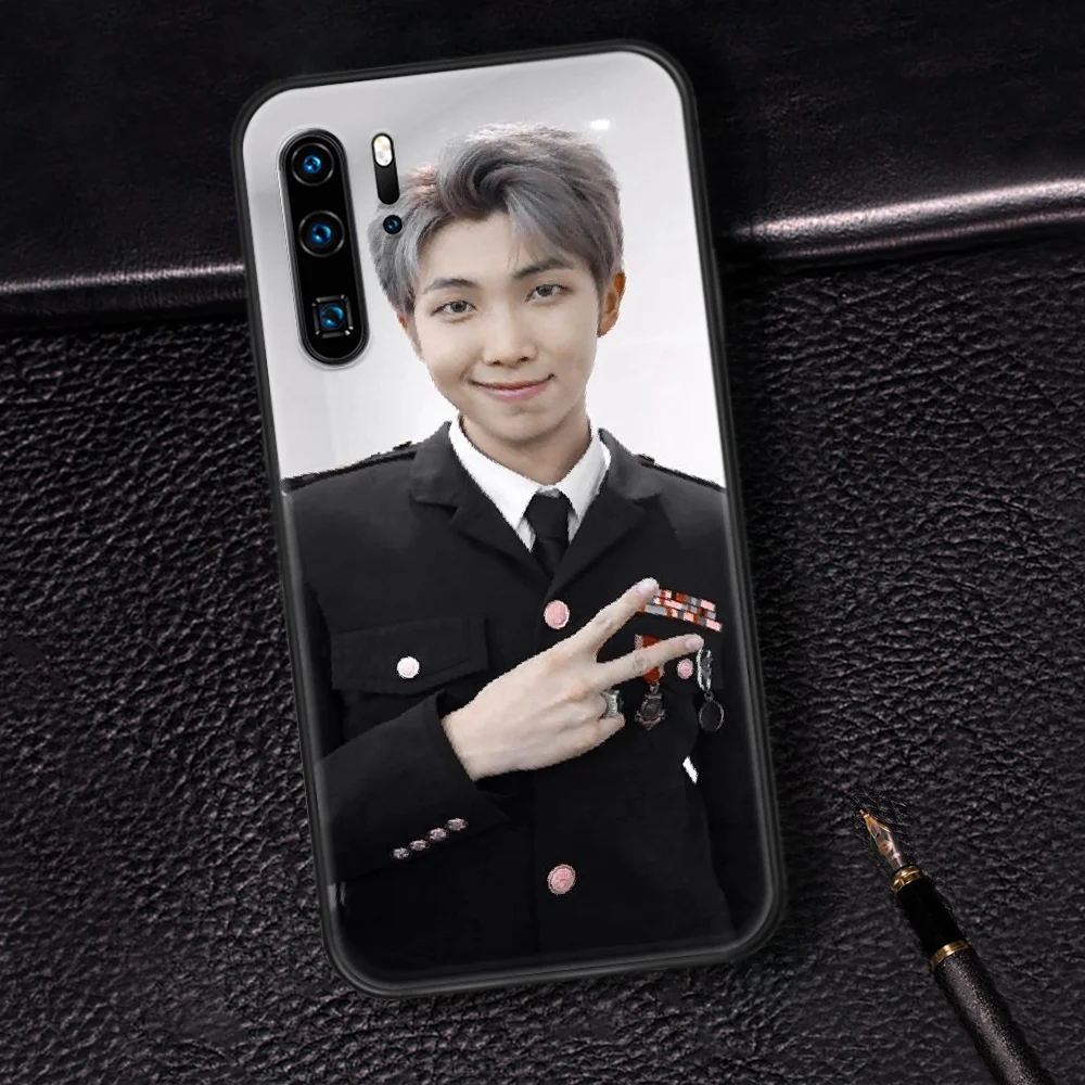 

Bangtan Boys Nam Joon Kim Phone Case For Huawei P Mate 10 20 30 40 Pro Lite Smart 2019 2021 black Hoesjes Pretty Etui Soft Cover