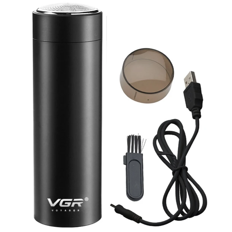 

Портативная компактная Бритва для мужчин, USB перезаряжаемая Беспроводная Бритва, инструмент для ухода, путешествия, домашнего использовани...