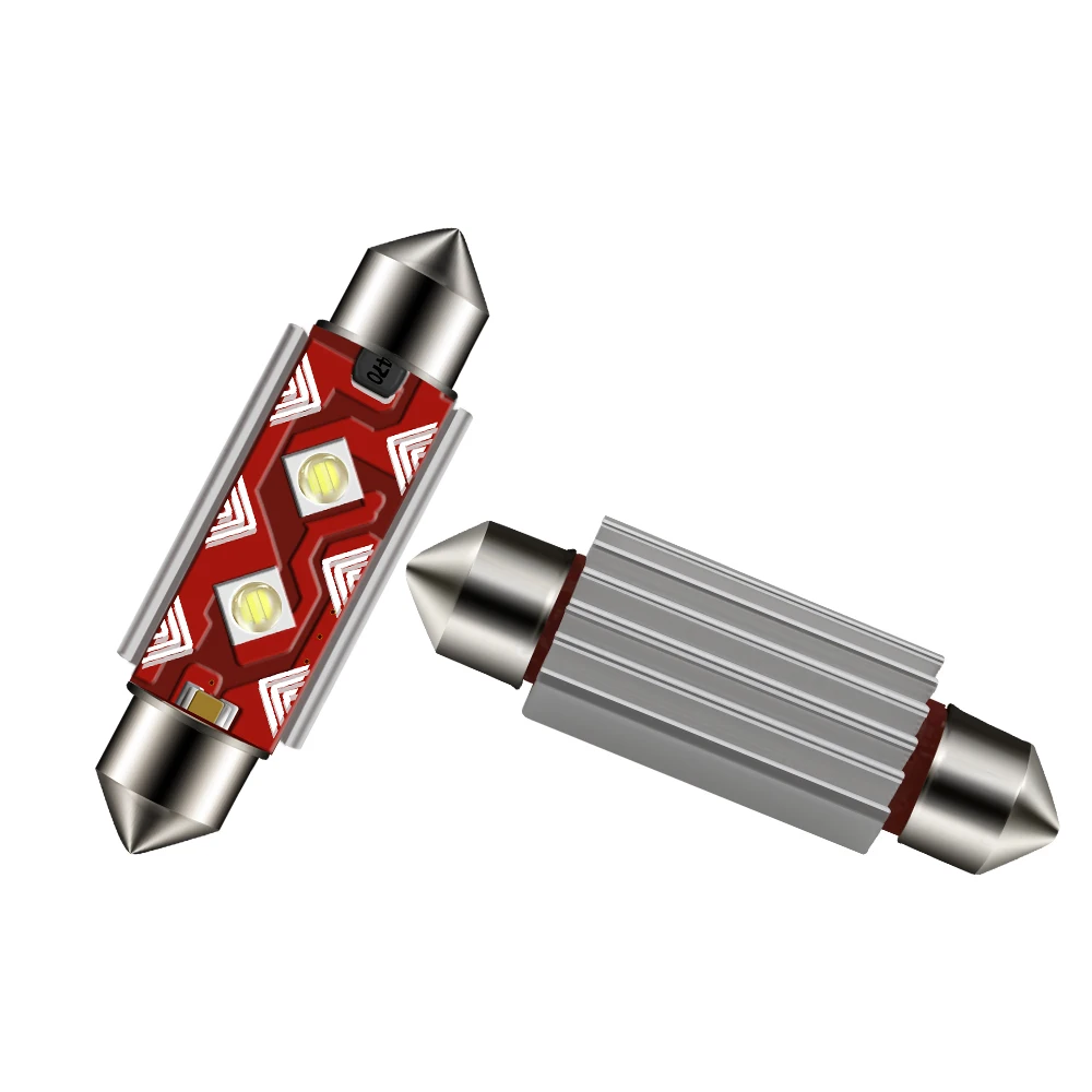 DXZ 2x 12V/24V Festoon 31mm 36mm 39mm 41mm Car LED Bulb 3535 chip Canbus C5W C10W NO ERROR Interior Light Dome Reading light | Автомобили
