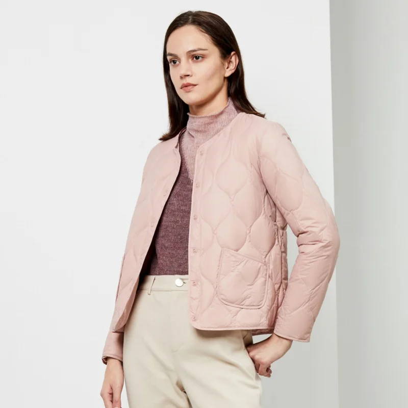 Женская одежда ранняя зима пуховое пальто обычная куртка 90% пуховик на утином