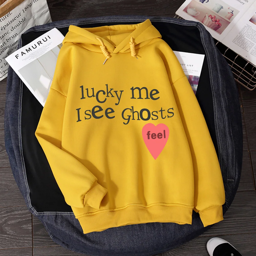 Oversized Letter Printed Hoodies Women Harajuku Kawaii Casual Pullover Hoodie Long Sleeve Sweatshirt Soft Sweetshirt for Girls