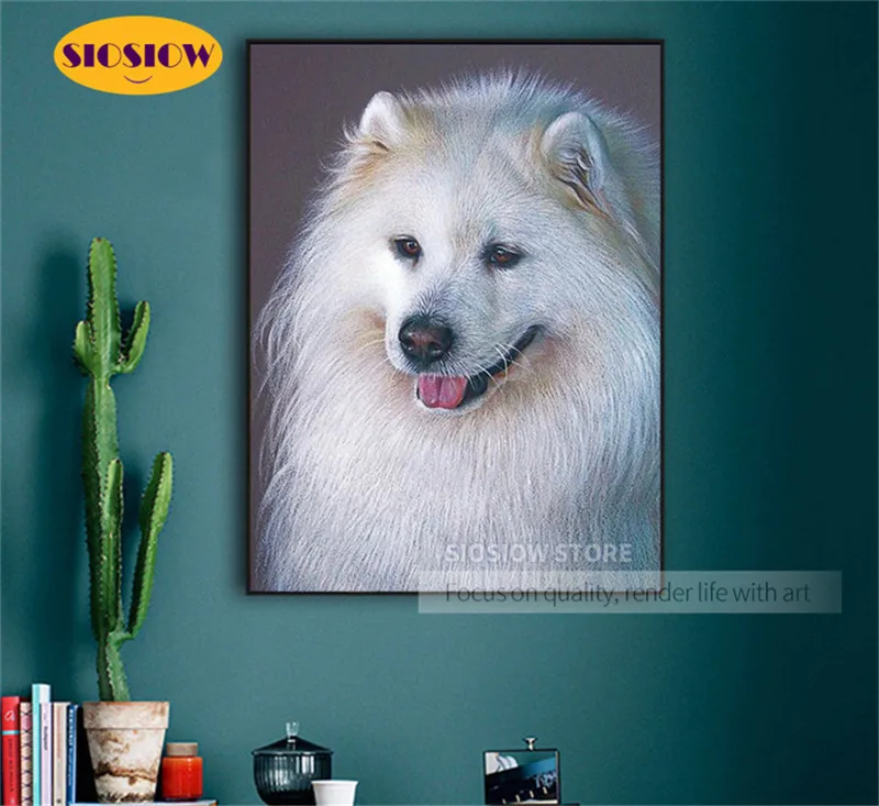 5D Diy алмазная живопись голова собаки хаски 3D Алмазная вышивка крестиком