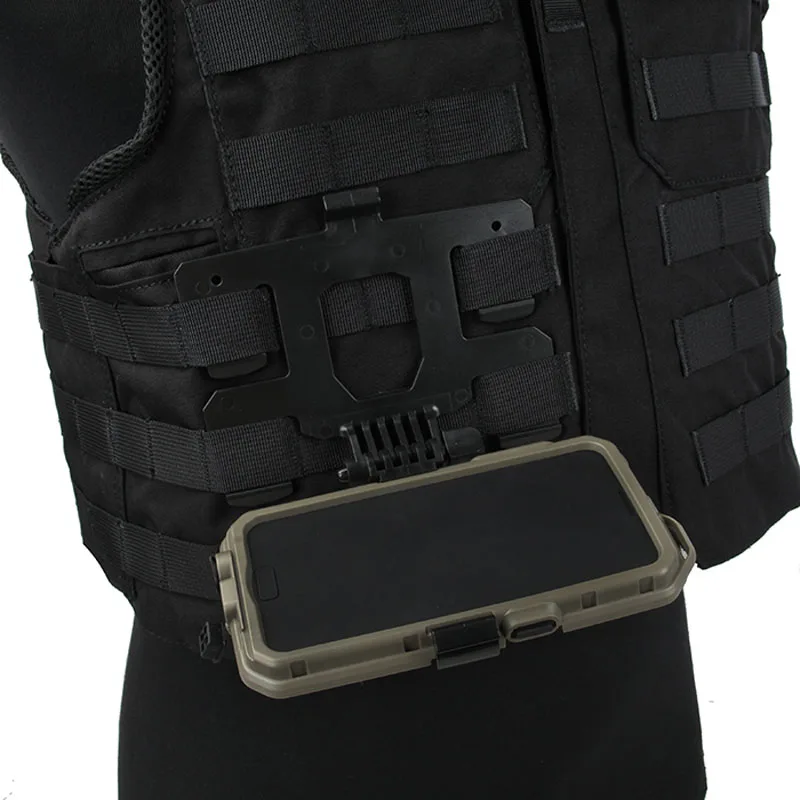 TMC3479 New S7 Mobile Phone Model Case Mount bracket for Tactical Vest Black/Khaki