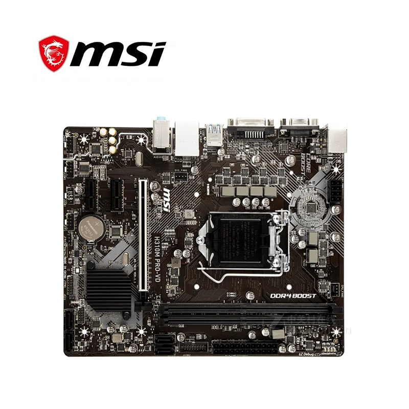 Для MSI H310M PRO VD материнская плата розетка AM4 DDR4 для Intel USB3.0 оригинальная настольная