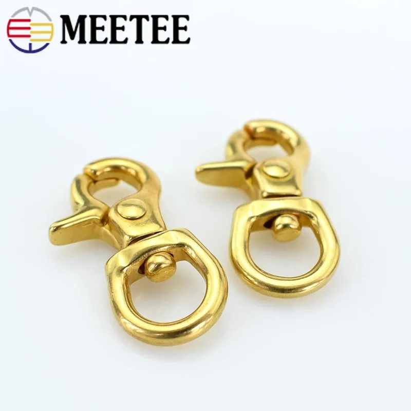 2/4 шт. 10 мм Металлические пряжки из твердой латуни ошейник и сумка для собак