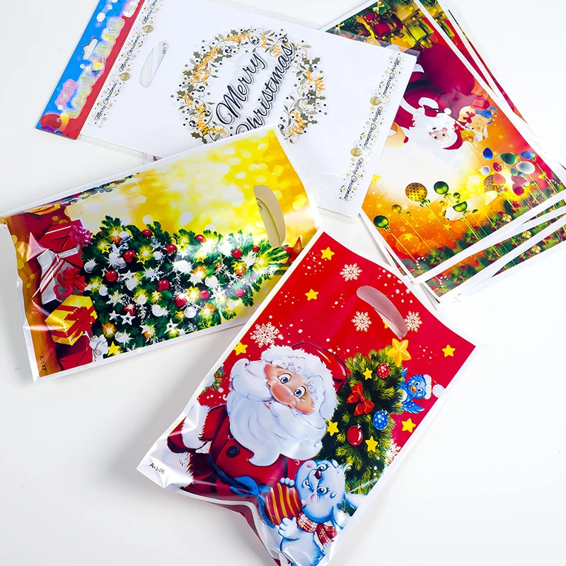 30 шт. DIY Рождество одного использования конфеты печенье мешочки для подарков