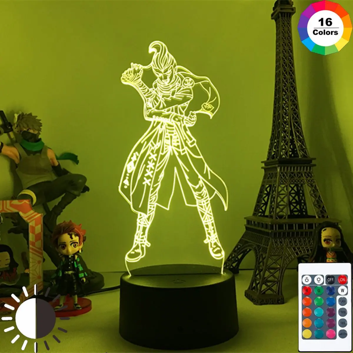 

Danganronpa 2 3d Night Light Gundham Tanaka Lamp for Home Decor Kids Gift Danganronpa Acrylic Led Lamp Gundham Tanaka