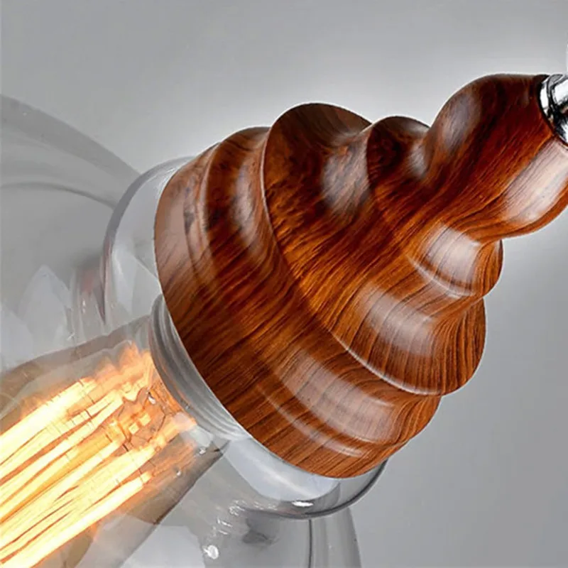 Подвесной светильник в рустикальном стиле s деревянный подвесной для кофейни