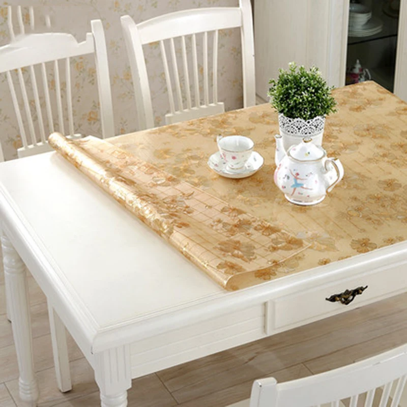 Скатерть из мягкого стекла 1 0 ПВХ водонепроницаемый устойчивый к ожогам коврик