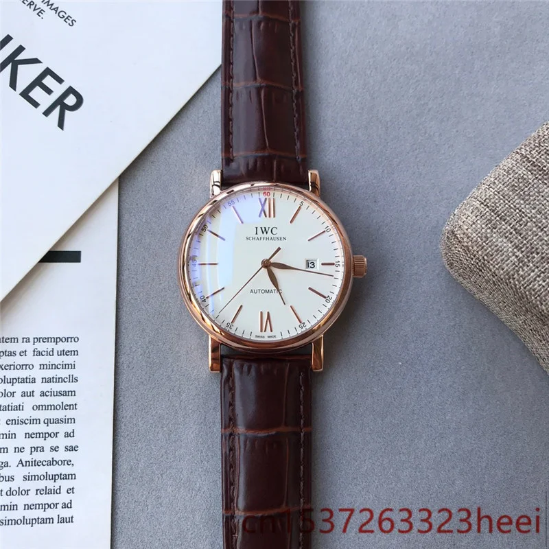 

IWC watch men's skeleton automatic mechanical AAA watch gold skeleton retro men's women watch quartz watch