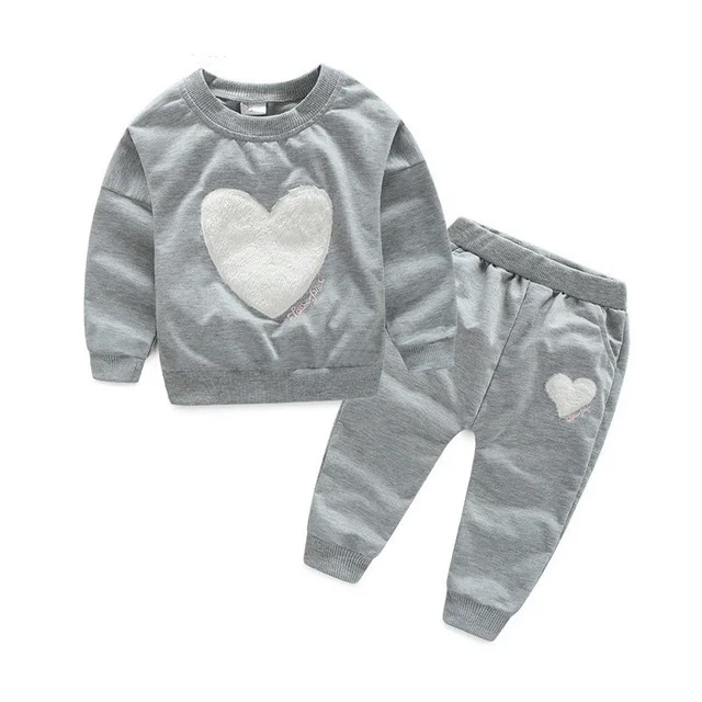 Серый Baby Girl Suit Fashion Children Spring And Autumn Lotus Leaf Long-sleeved Rabbit Cartoon Image Cotton Coat Minnie - Цвет: Серый