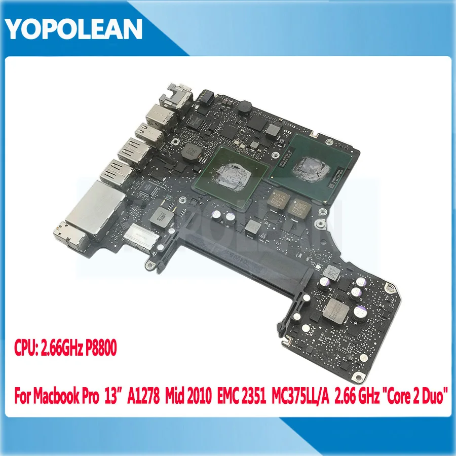 Оригинальная материнская плата для Macbook Pro 13 &quotA1278 2 66 ГГц P8800 820 2879 B Mid 2010|ЖК-экран