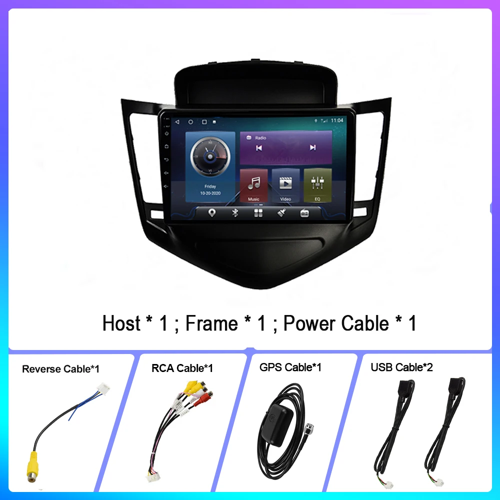 

For Chevrolet Cruze 2013-2015 Android 10.0 Stereo Video Player GPS Navigation Auto Car Radio Multimedia Support WiFi 4G Carplay