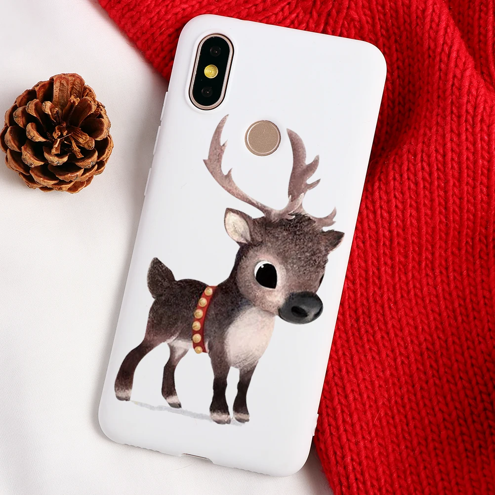 Веселый Рождественский олень мягкие чехлы из ТПУ для Xiaomi Redmi K20 CC9e Примечание 4X5 5A, 7, 6, 8, 9, SE Pro A2 Lite A1 6X 5A 6 6A плюс S2 7A чехол