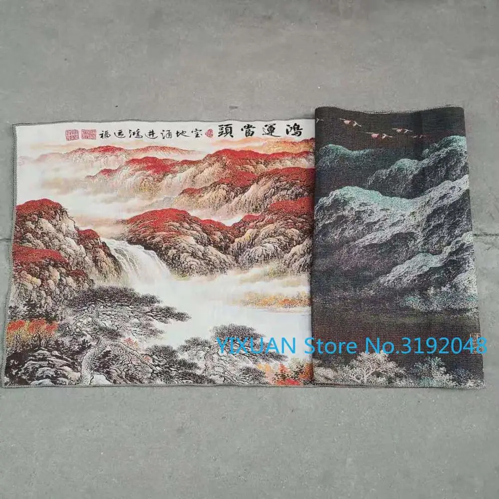 Hongyun dangtou шелковая Кача Thangka покраска Золотая ткань ткачество вышивка антикварные