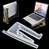adjustable laptop stand silicone mold notebook riser computer desk tray making epoxy resin mold