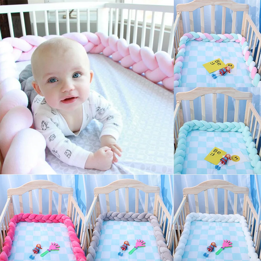 CYSINCOS 1 м 2 м 3 м детская кровать коса узел подушка для младенца Bebe защита для кроватки кроватка декор комнаты