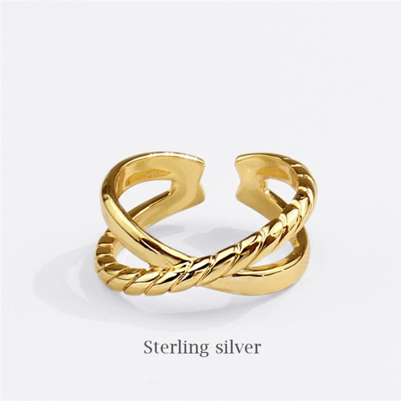 

Sole Memory Retro Cross Punk Cute Silver Color Female Resizable Opening Rings SRI808