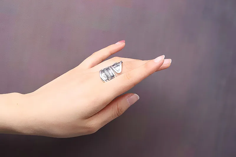 Новое ювелирное изделие из чистого серебра 999 пробы женское маленькое открытое